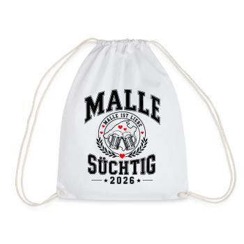 Malle 2026 Nous sommes tous accros à Malle Majorque 26 - Sac de sport léger - blanc - Devant