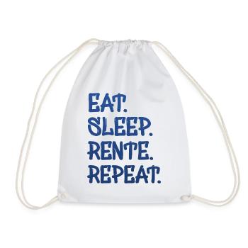 Eat Sleep Repeat Pension - Sac de sport léger - blanc - Devant