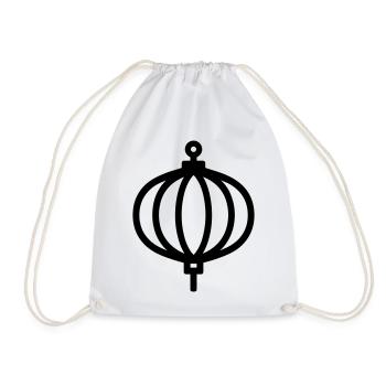 lanterne chinoise - Sac de sport léger - blanc - Devant