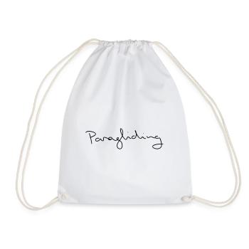 Paragliding lettering Paragliding - Drawstring Bag - white - Front