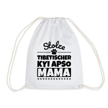 Stolze Tibetischer Kyi Apso Mama - Turnbeutel - Weiß - Vorne