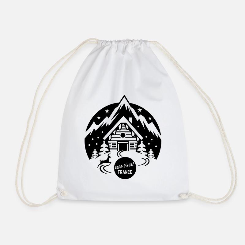 Alpe-d'Huez Frankreich Skigebiet - Turnbeutel - Weiß