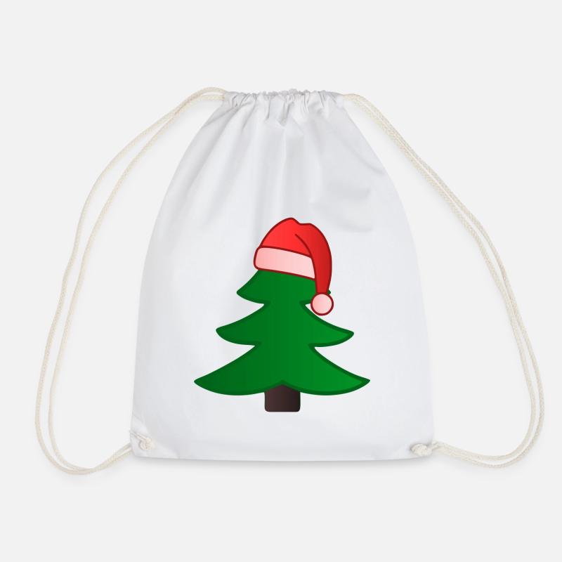 Christmas tree - Drawstring Bag - white