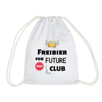 Freibier for Future Club - Turnbeutel - Weiß - Vorne