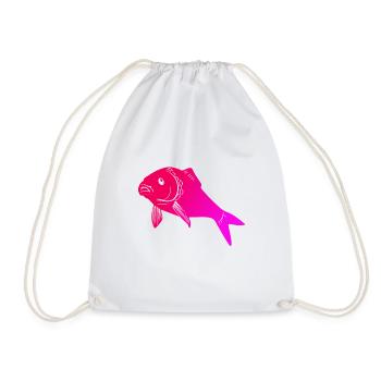 Aquarium fish - Drawstring Bag - white - Front