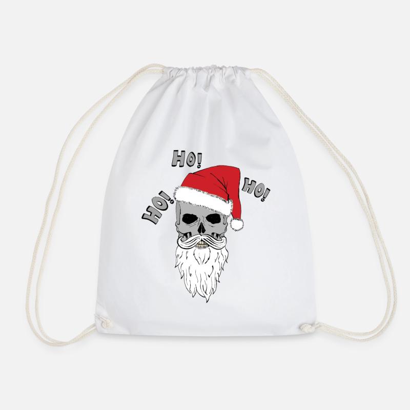 Skull-Santa - Turnbeutel - Weiß