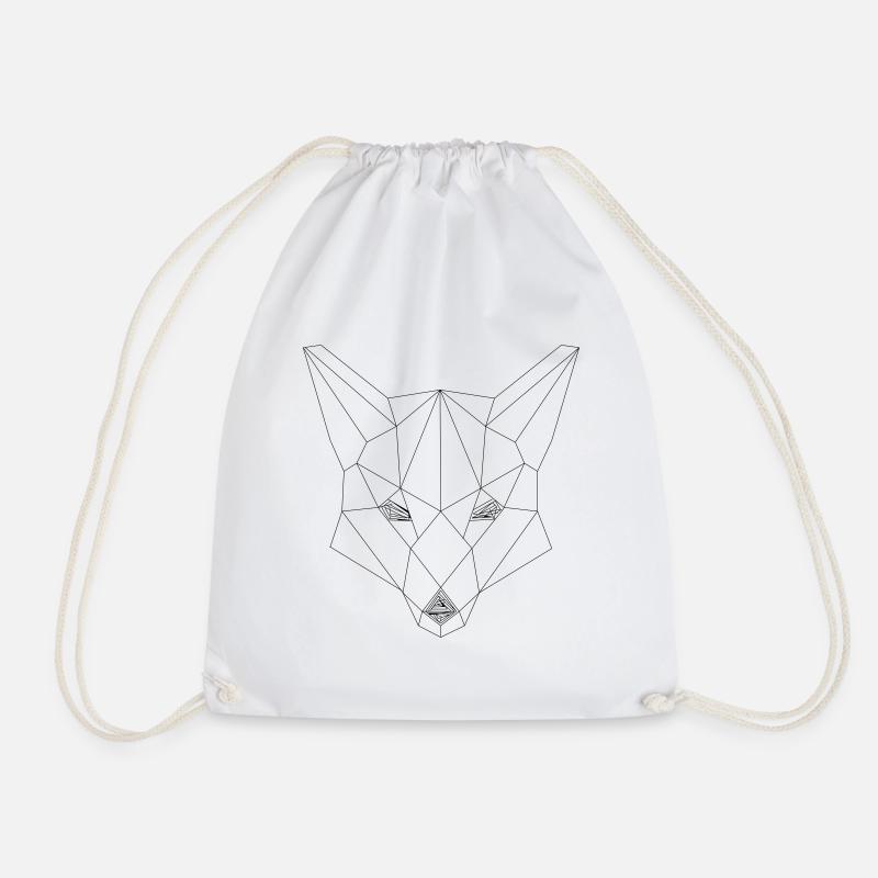 Fuchs Origami - Turnbeutel - Weiß