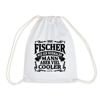 fischer aber viel cooler - Turnbeutel - Weiß - Vorne