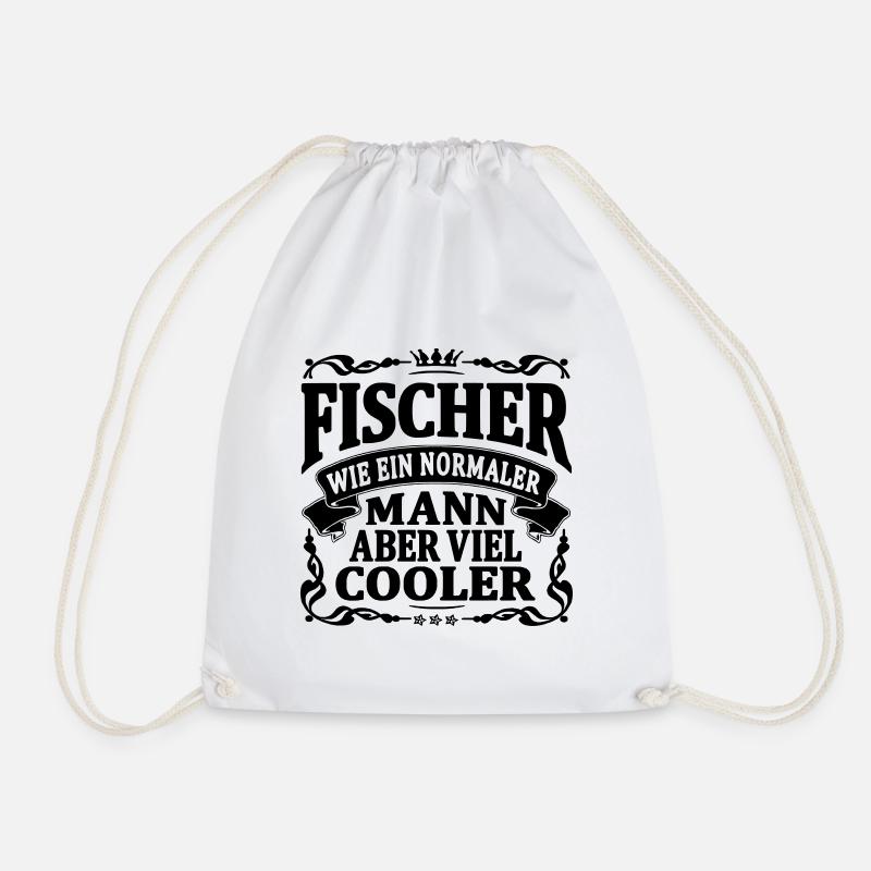 fischer aber viel cooler - Turnbeutel - Weiß
