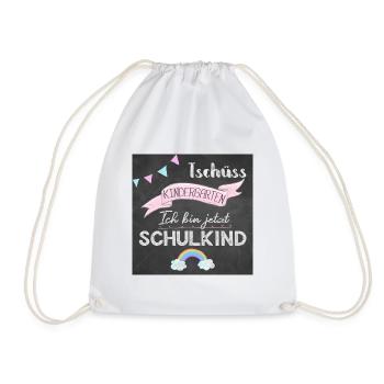 Schulkind, Schulanfang, Erste Klasse, 2025, Schule - Turnbeutel - Weiß - Vorne
