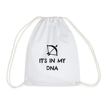 Archery: It's in my DNA - Drawstring Bag - white - Front