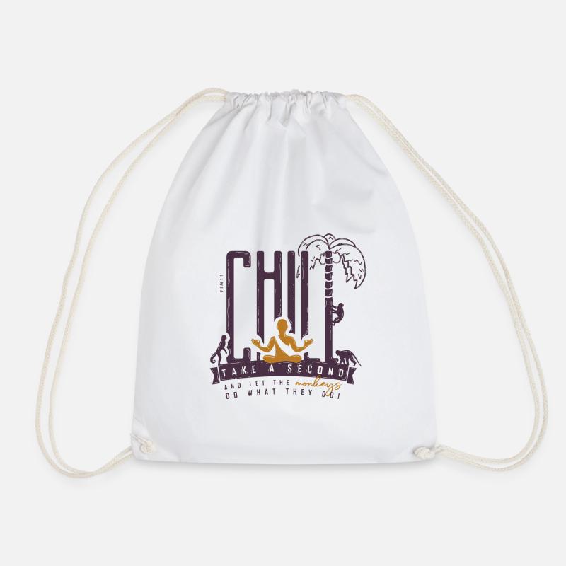 Chill (colored) - Drawstring Bag - white