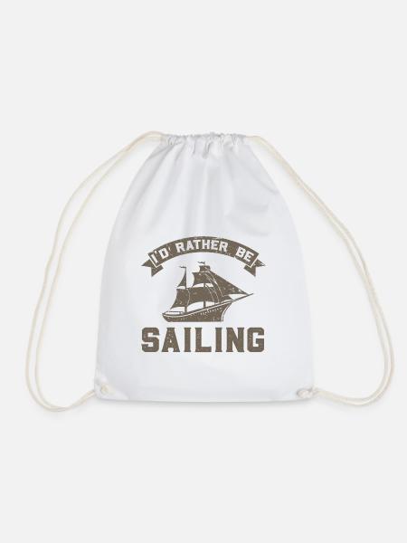 Segeln & Geschenk Für Kapitäne & Segler - Turnbeutel - Weiß