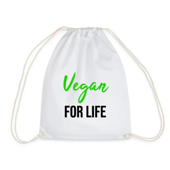 Vegan TShirt Vegan Vegan Cadeau environnemental - Sac de sport léger - blanc - Devant
