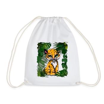 Tigerbaby | Yolo-Artwork - Turnbeutel - Weiß - Vorne