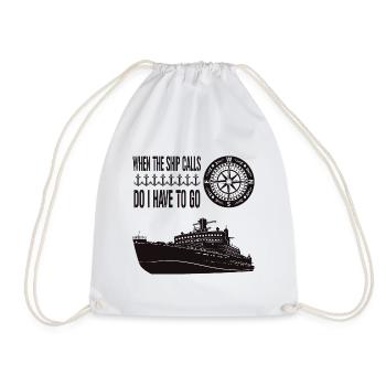 Qui le navire appelle navire de croisière de vacances - Sac de sport léger - blanc - Devant