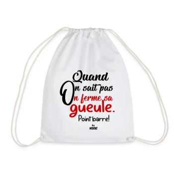 Drôle d'humour sur phrase texte amusant et rigolo - Sac de sport léger - blanc - Devant