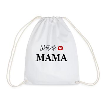 WELTBESTE MAMA - Turnbeutel - Weiß - Vorne
