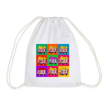 Wanderly Warhol - Drawstring Bag - white - Front