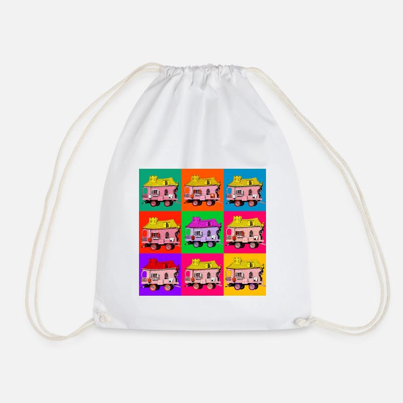 Wanderly Warhol - Drawstring Bag - white