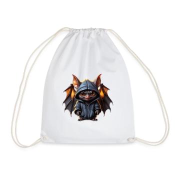 The Shadow Jumper - Drawstring Bag - white - Front