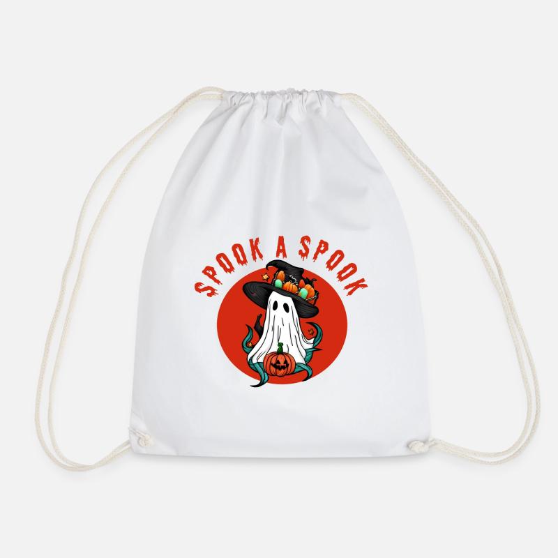 Spook a Spook! - Drawstring Bag - white