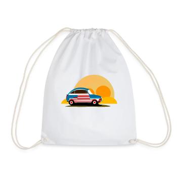 into the sunset - Drawstring Bag - white - Front