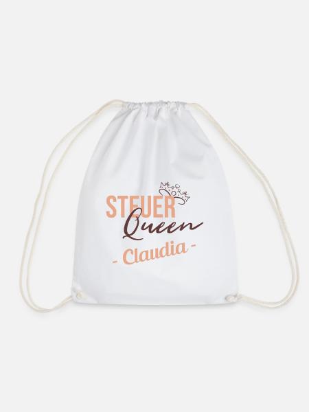 Steuer Queen Claudia - Turnbeutel - Weiß