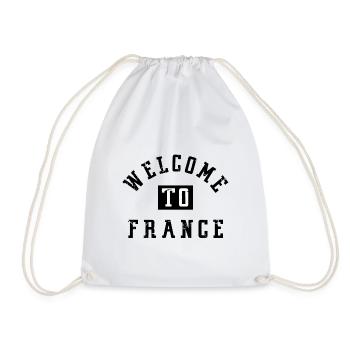 welcome to France - Drawstring Bag - white - Front