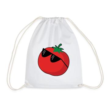 Tomate lunettes de soleil légumes fruit Drôle - Sac de sport léger - blanc - Devant