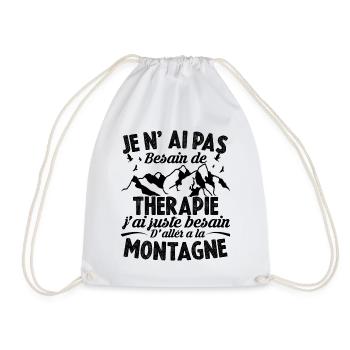 J'ai juste besoin d'aller à la montagne - Sac de sport léger - blanc - Devant