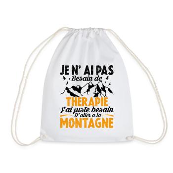 J'ai juste besoin d'aller à la montagne - Sac de sport léger - blanc - Devant