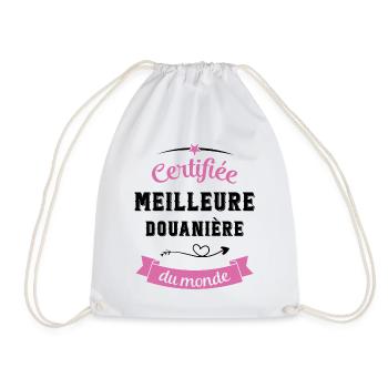 Certifiée douanière du monde - Sac de sport léger - blanc - Devant
