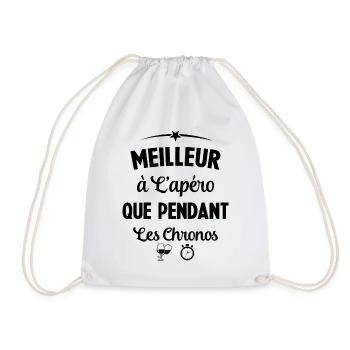 Meilleur à l'apéro que pendant les aperos - Sac de sport léger - blanc - Devant
