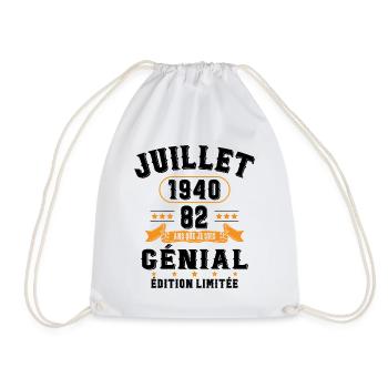 82 Ans Anniversaire Vintage Né(e) en Juillet 1940 - Sac de sport léger - blanc - Devant
