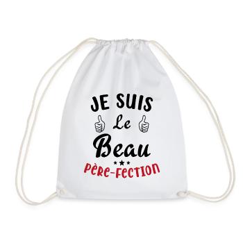 Je suis Le Beau Père Fection Humour Beau Père - Sac de sport léger - blanc - Devant