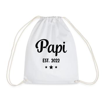 Papi est 2022 Cadeau drôle de grand-père - Sac de sport léger - blanc - Devant