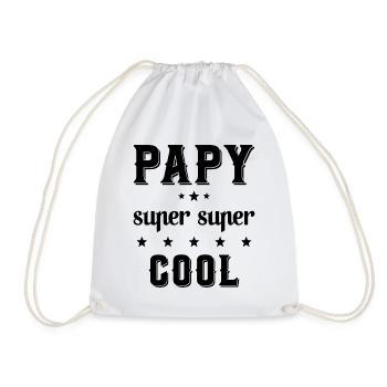 Papy super cool Cadeau drôle de grand-père - Sac de sport léger - blanc - Devant