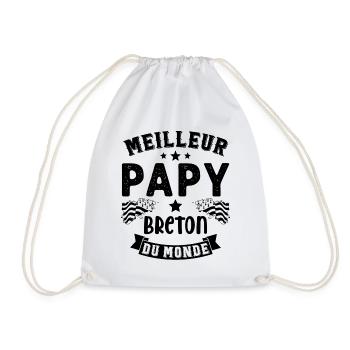 Meilleur Papy Breton du Monde - Sac de sport léger - blanc - Devant