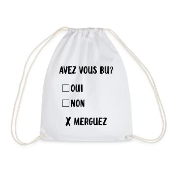 Homme qui a un trop bu - Sac de sport léger - blanc - Devant