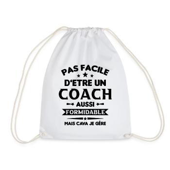 Coach Formidable Idée Cadeau Entraîneur Drôle - Sac de sport léger - blanc - Devant