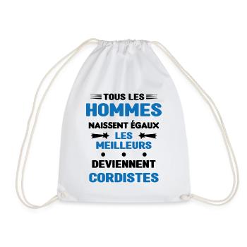 Les Meilleurs Hommes Deviennent Cordistes - Sac de sport léger - blanc - Devant