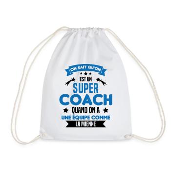 On Sait Qu'on Est Un Super Coach - Sac de sport léger - blanc - Devant