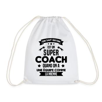 On Sait Qu'on Est Un Super Coach - Sac de sport léger - blanc - Devant