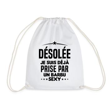 Désolée je suis déjà prise par un barbu sexy - Sac de sport léger - blanc - Devant