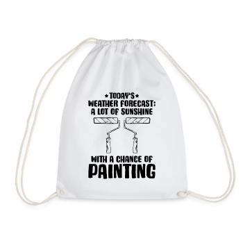Maler und Lackierer Malerin Lackiererin Painter - Turnbeutel - Weiß - Vorne