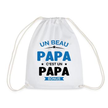 Un Beau Papa C'est un Papa Bonus - Sac de sport léger - blanc - Devant