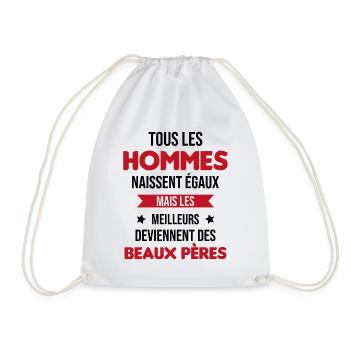 les meilleurs deviennent des beaux pères Cadeau - Sac de sport léger - blanc - Devant