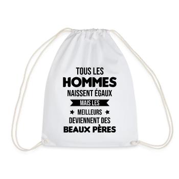les meilleurs deviennent des beaux pères Cadeau - Sac de sport léger - blanc - Devant