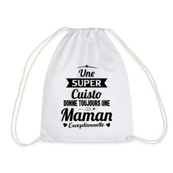 Cuisto cuisinière cadeau drôle maman - Sac de sport léger - blanc - Devant